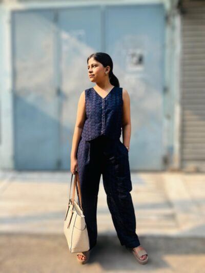 Dirkha Hakoba Western Waist Coat with Pant (Co-Ords)